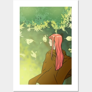 The girl and the forest Posters and Art